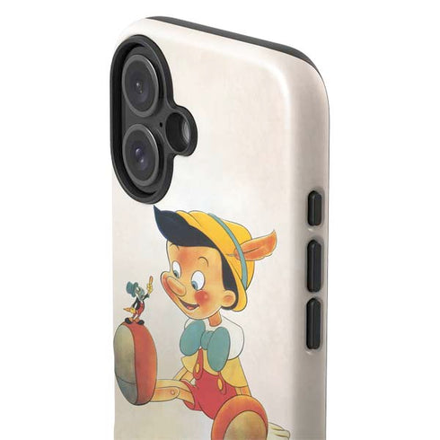 Disney Pinocchio Vintage Portrait iPhone 16 Plus Impact Case